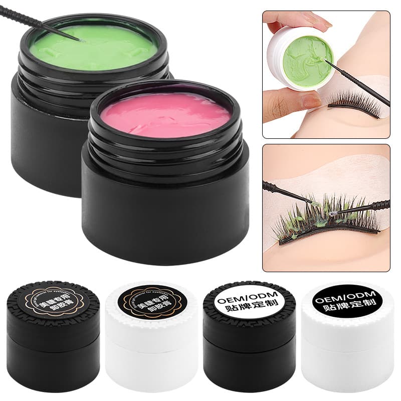 Quick And Gentle Eyelash Extension Remover Gel 10g Fruit Flavored Eyelash Makeup Removal Cream Safe for Eyelash Extensions