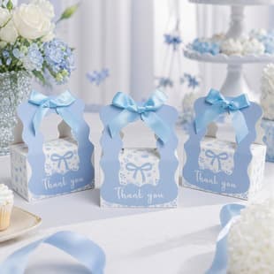 Cross-Border Hot Selling Handheld Paper Box Wedding Candy Box Baby Full Moon Birthday Wedding Party Favor Gift Box