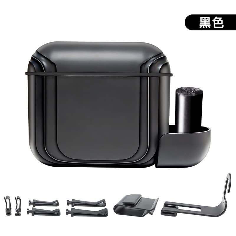 Car Trash Can for Home and Car Use with LOGO, Side Door Hanging Storage Box, Mini Creative Car Trash Bin
