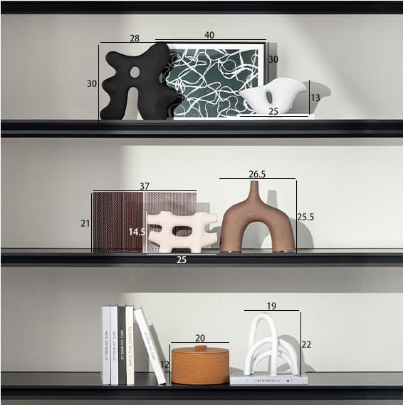 Yibeizi modern light luxury soft wall storage board with decorations Internet celebrity B&B open living room decorations