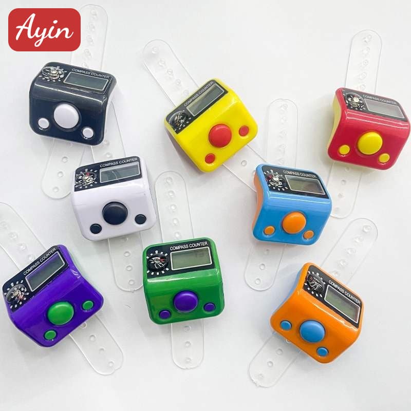 New Model Digital Recitation Counter, Mini Electronic Manual Digital Display Finger Handheld Counter Ring, Wholesale from Manufacturer