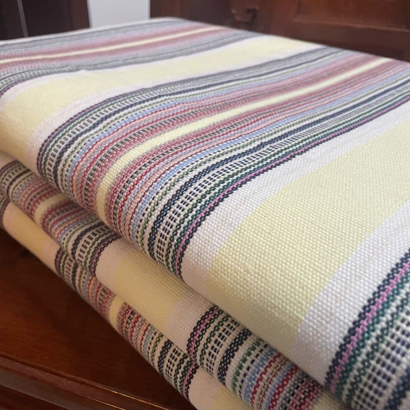 Extra Thick 32-Cotton Traditional Coarse Fabric Summer Cooling Mat, Single/Double Bed Sheet Set, Reinforced Weave Air-Conditioning Mat, Pilling and Fade Resistant