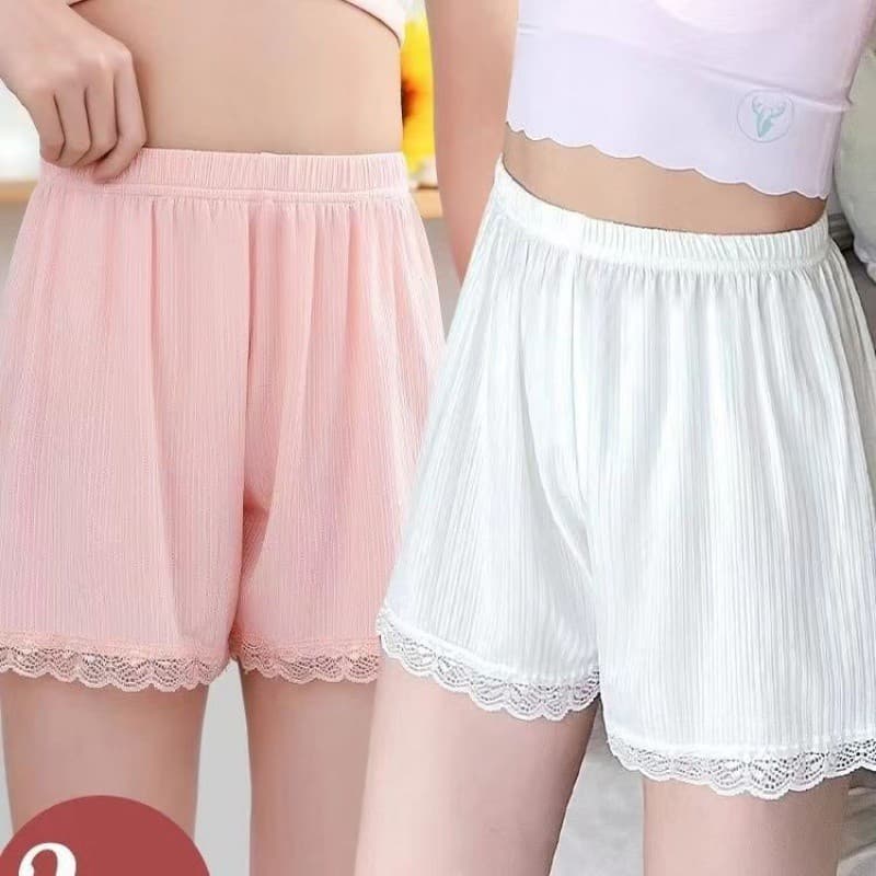Girls' safety pants, anti-exposure, summer thin, wearable ice silk children's and baby safety pants, boxer shorts