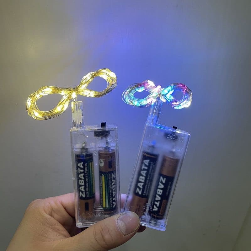 Battery led light string USB balloon wave ball light remote control indoor Christmas decoration copper wire light string
