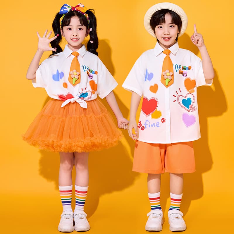 Children's Day Performance Kids Costume Elementary School Class Uniform Choir Outfit Graduation Cheerleading Competition Stage Costume Kindergarten Uniform