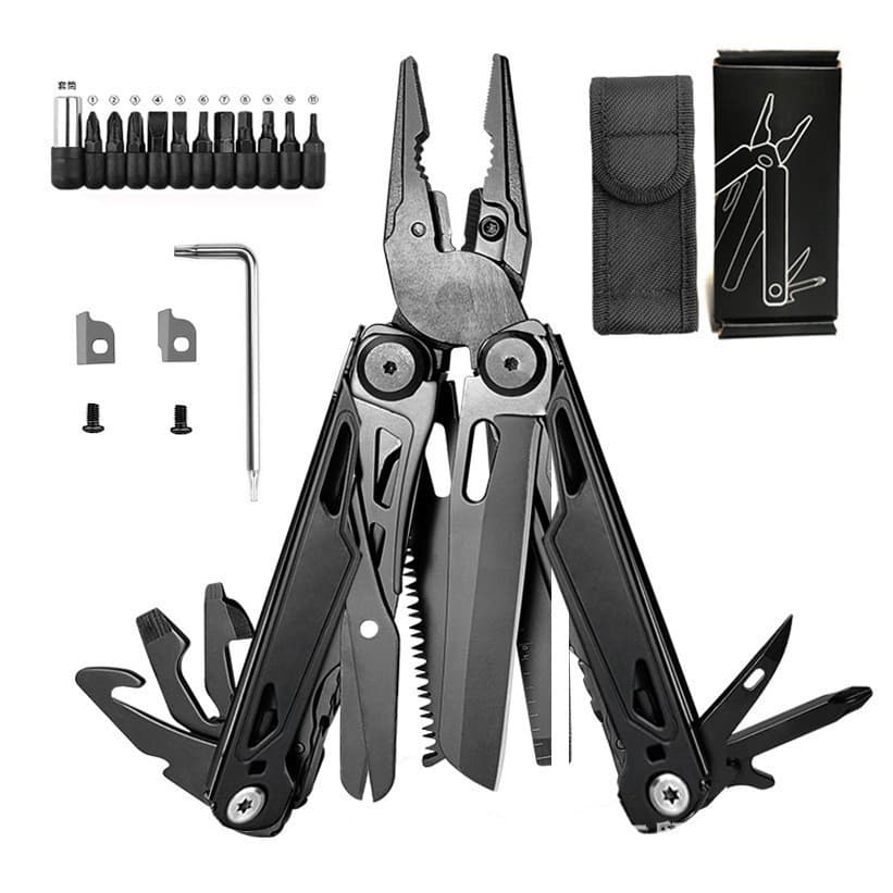 Customized multi-functional tools cross-border popular EDC outdoor stainless steel multi-functional knife pliers Field emergency tool pliers