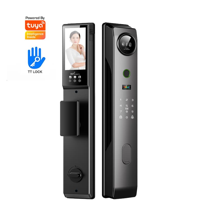 Cross-border Automatic Fingerprint Lock Tuya Smart Lock Home Security Door Electronic Lock Cat Eye Face Recognition Smart Lock