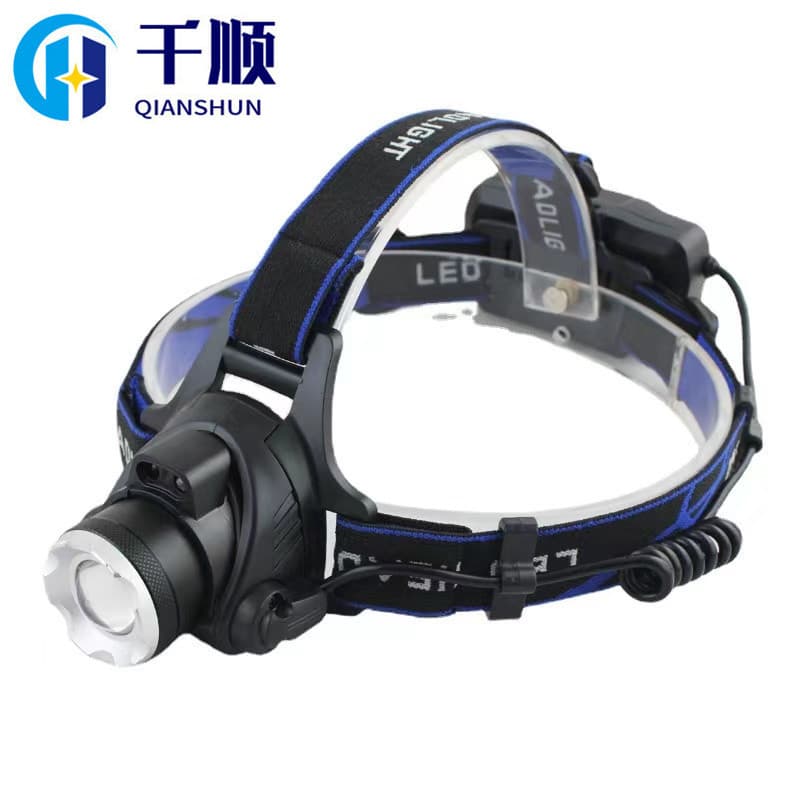 Cross-border USB Outdoor Night Fishing T6 High-Power LED Headlamp Q5 Mining Light Rechargeable Long-Range Zoom L2 Headlight