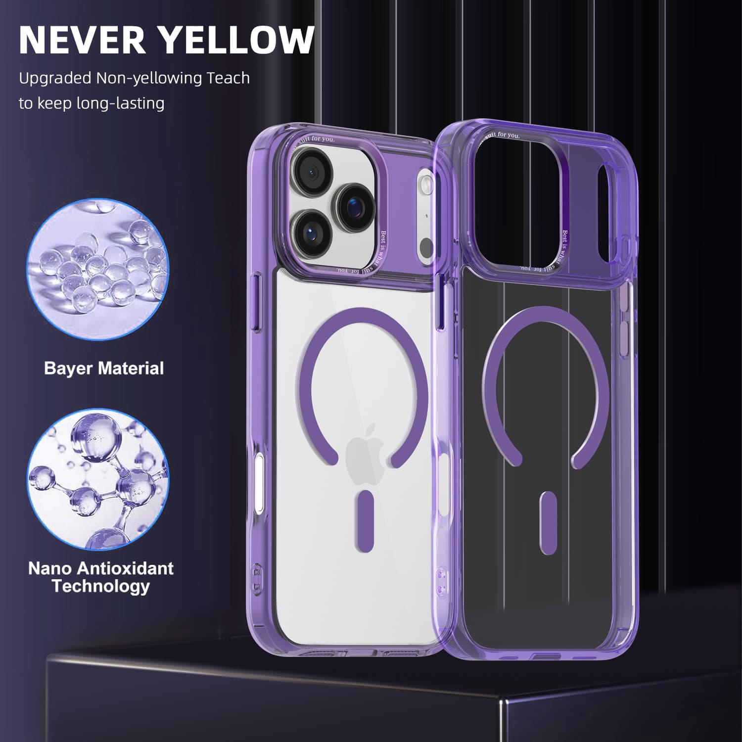 Ice color magnetic suction suitable for iPhone17promax mobile phone case magnetic suction transparent Apple 16 anti-fall all-inclusive protective cover