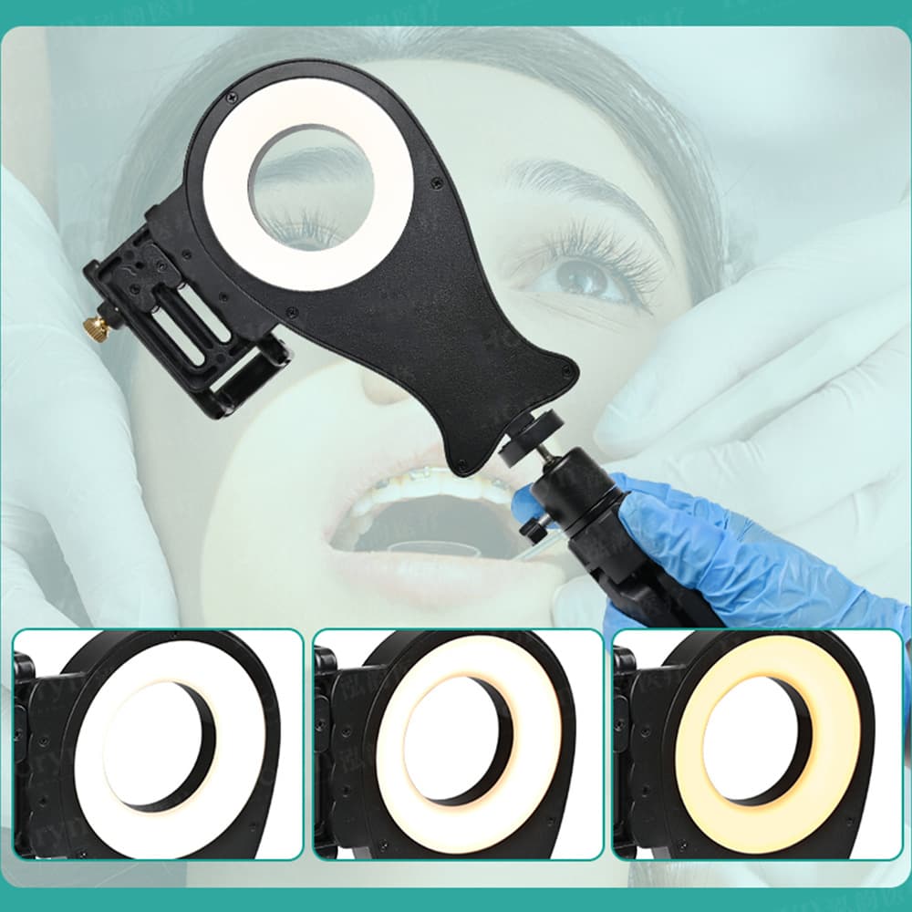 Dental Photography Tool Oral Phone Fill Light Handheld LED Light Portable for Orthodontic Teeth Photography