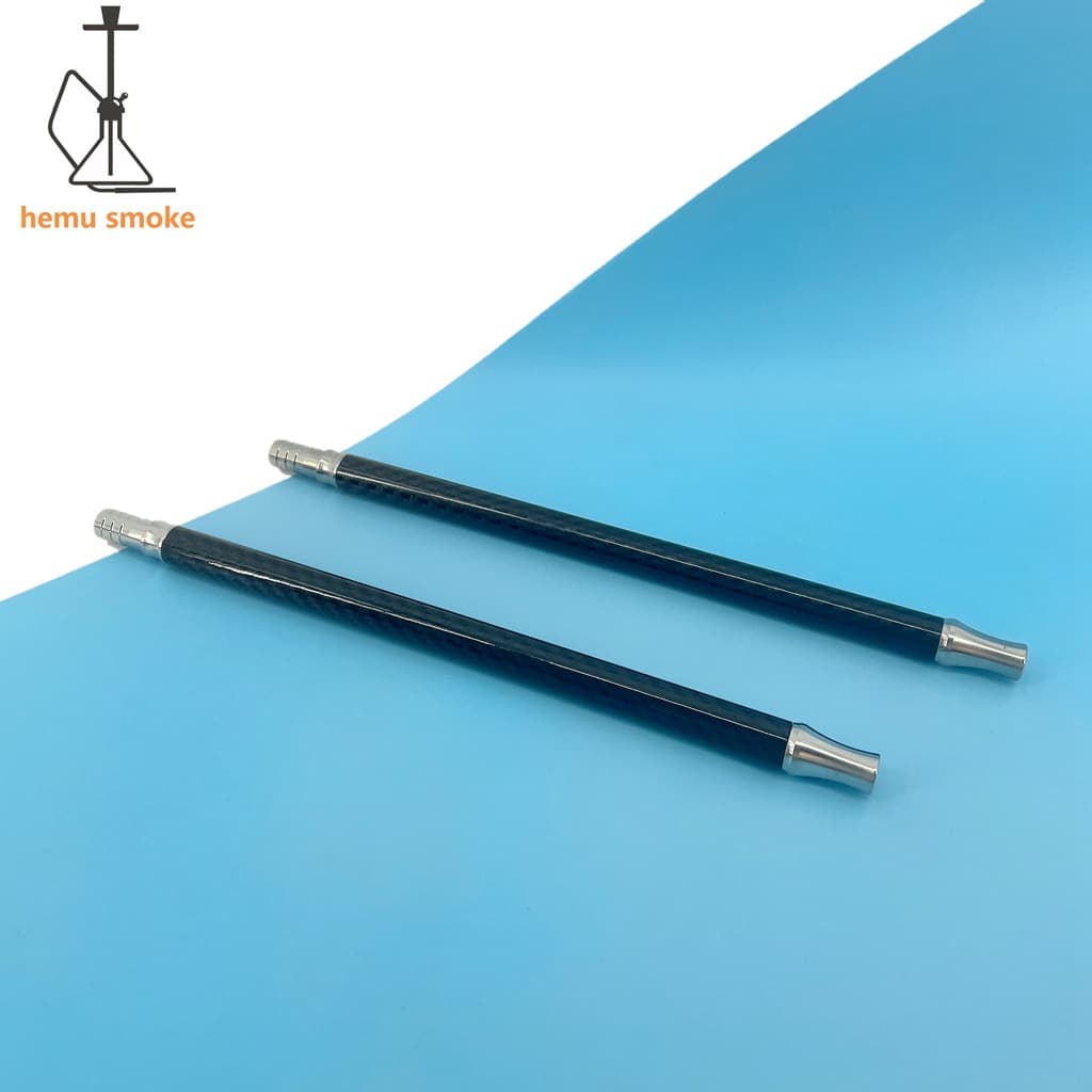 Shisha Mouthpiece, Stainless Steel Hookah Accessories Handle, Carbon Fiber Hookah Handle, Stainless Steel