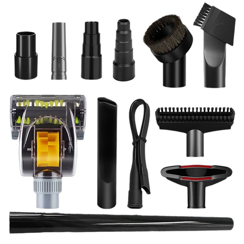 Huixi Compatible with Philips Midea Vacuum Cleaner Flat Nozzle Round Brush Head Vacuum Cleaner Accessories Universal 32/35MM
