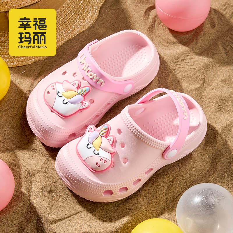 Happy Mary Baby Crocs Sandals Summer Girls Home Boys Infants Bathroom Summer Children's Slippers
