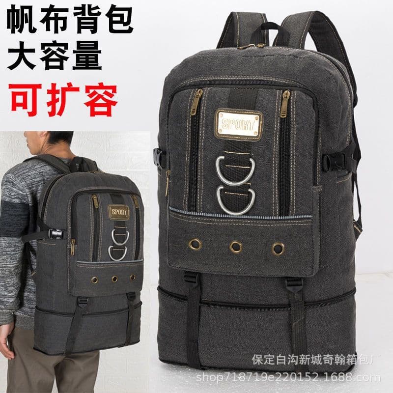 Wholesale Korean style backpack men's American retro casual travel sports backpack computer fashion simple school bag dropshipping