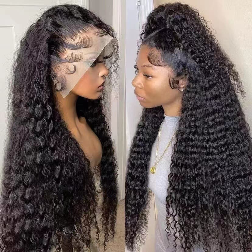 European and American Wigs Amazon New Women's Wigs African Cross-Border Fashion Small Curly Long Curly Hair Black Wig Headgear