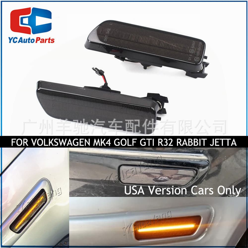 For VW Golf 4 Jetta MK4 Front Bumper Light Front Side Marker Turn Signal Light