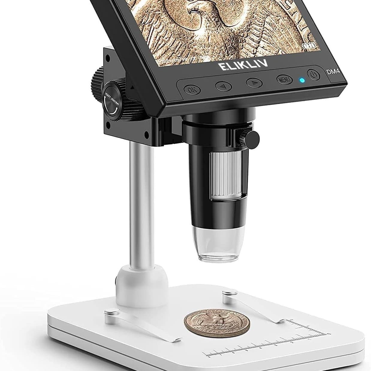 Mobile Phone Electronics Repair Workbench Lamp Microscope Light Source Universal Clip LED Spot Light Adjustable Brightness DM4