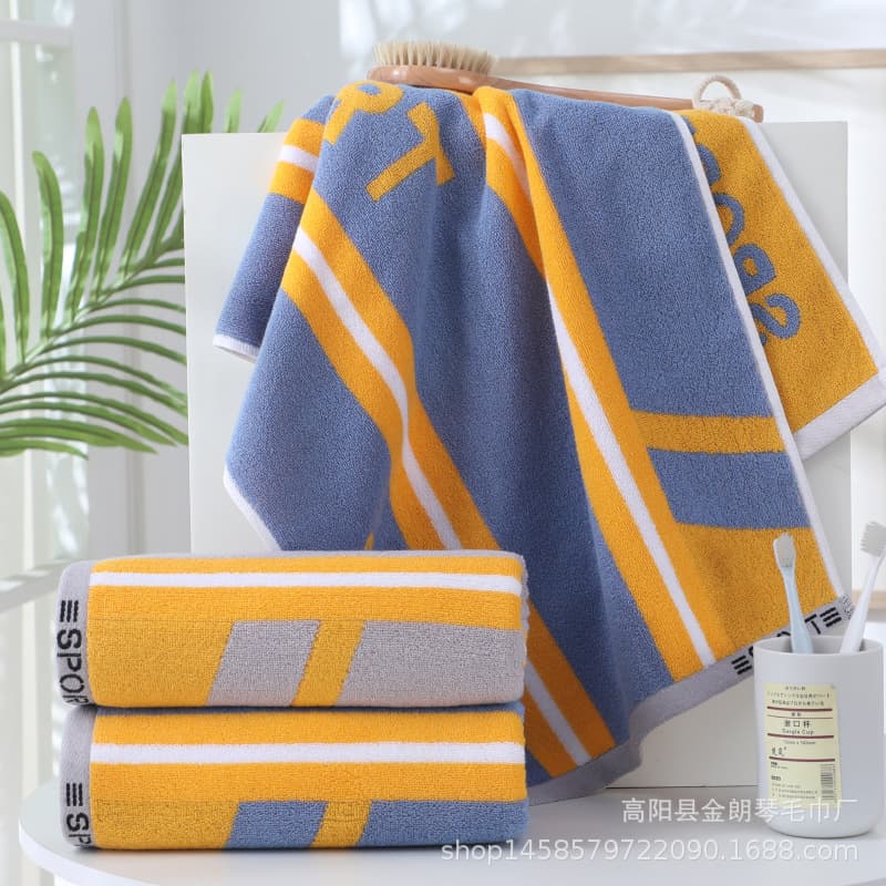 Lengthened Cotton Sports Towel 40*100cm Long Bath Fitness Running Towel Export Towel
