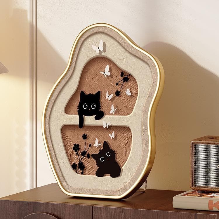 Cream-style dining table decorative painting, healing living room decoration, bedroom bedside cabinet wall hanging art