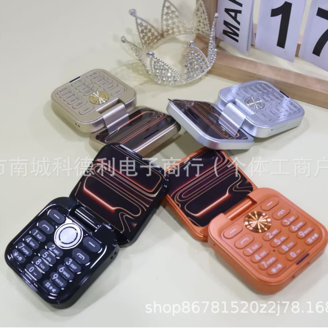 Foreign Trade Hot-Seller i17mini Phone, Dual SIM Multi-Language Flip Clamshell Phone, Cross-border i17Air New Model