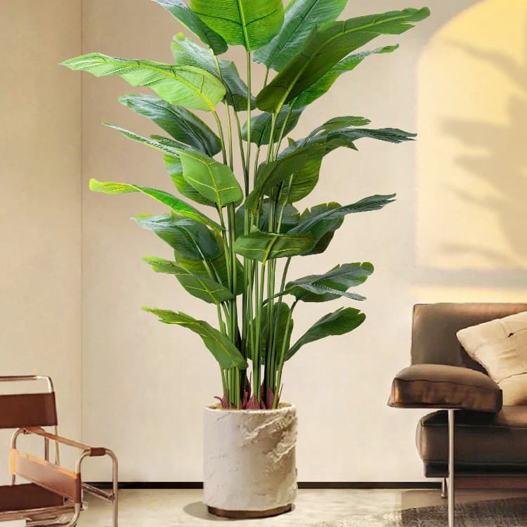 Bird of Paradise Artificial Plant High-End Luxury Bionic Flower Large Indoor Potted Decoration Tree Fake Plant for Living Room