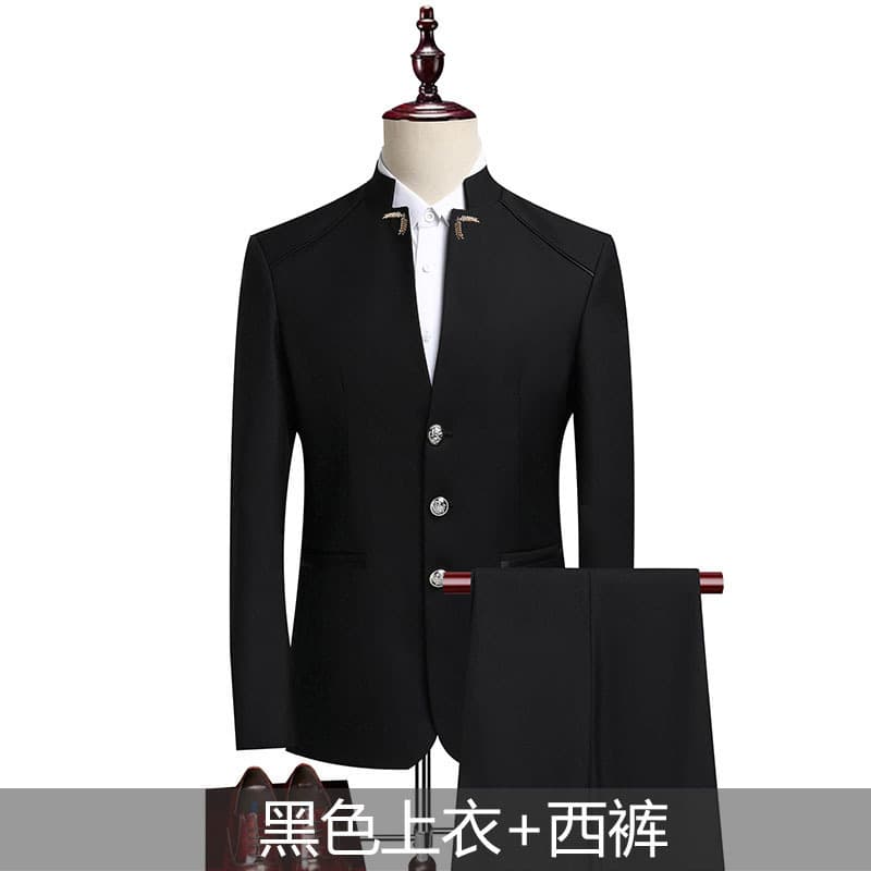 Fashionable young men's casual suit jacket main product - men's suit for daily commuting for middle-aged and young people