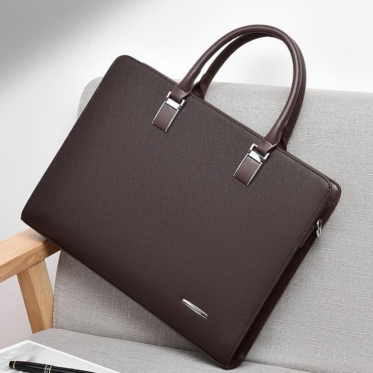 Cross-border men's bag handbag men's cross-section business briefcase men's computer bag high-end wholesale shoulder crossbody bag
