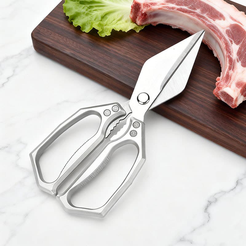 Super Heavy-Duty Poultry and Bone Shears Kitchen Scissors High Manganese Steel Thickened Fish and Bone Cutting Scissors Kitchen Scissors