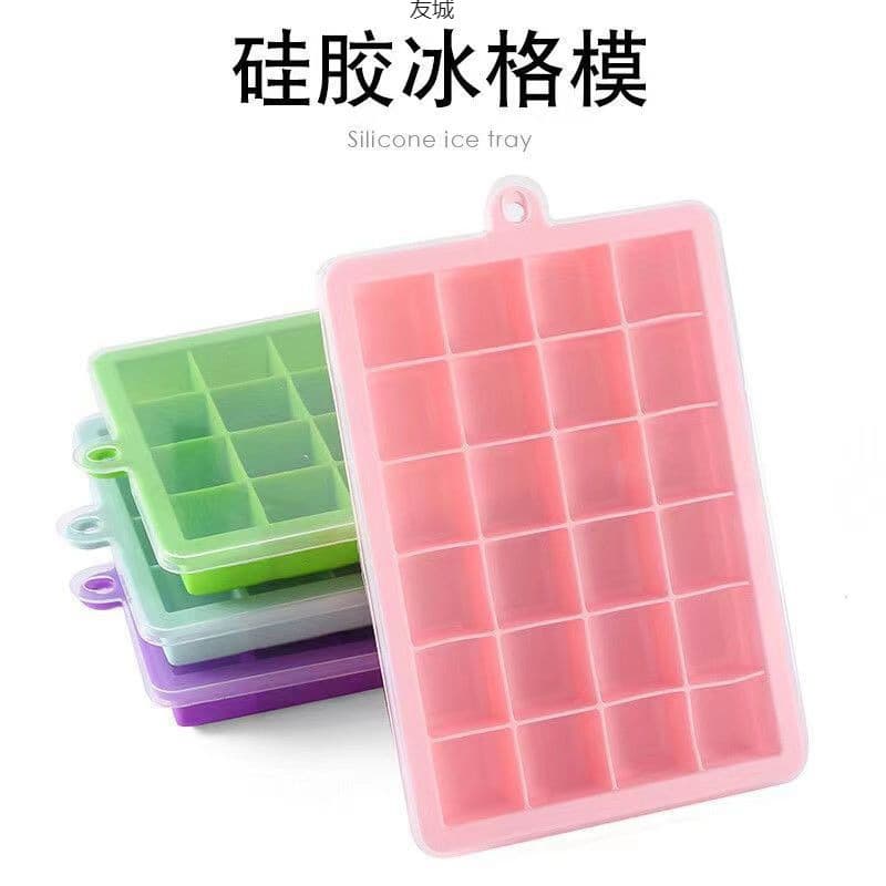 Silicone Ice Cube Trays, Commercial and Home Use, Large Ice Cube Molds with Lids, Bulk Wholesale for Ice Making