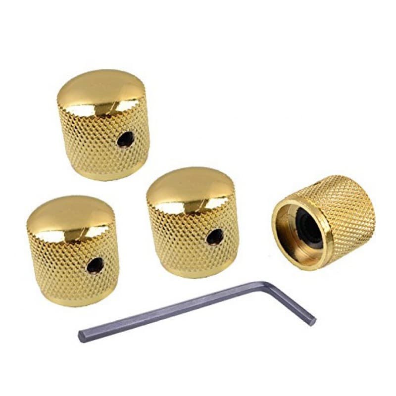Electric Guitar Metal Volume Knob Bass Volume Knob with Hole Iron Knob Volume Knob Switch Cap