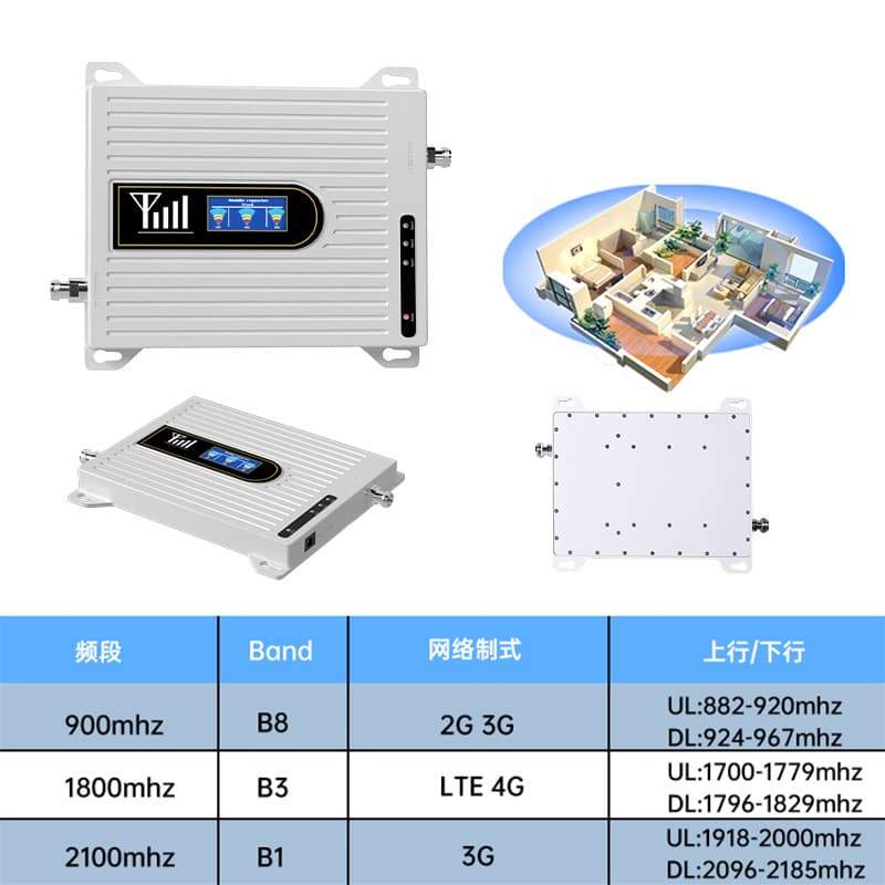 Universal Network Mobile Signal Booster 4G 5G Signal Enhancer for Mountain Areas and Basements
