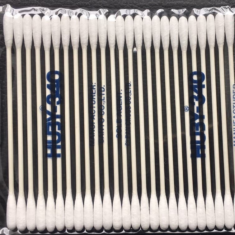 HUBY 340 BB-001 Sanyo Double-Headed Paper Stick; HUBY-340 Cleanroom Purification BB001 Industrial Cotton Swabs