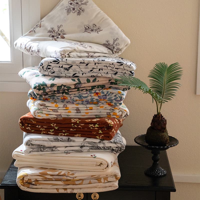 Knitted Cotton Bare Sleep Single Piece Pure Cotton Quilt Cover, Rustic Style Pure Cotton Double Quilt Cover, Full Cotton Jersey Cotton Single Quilt Cover