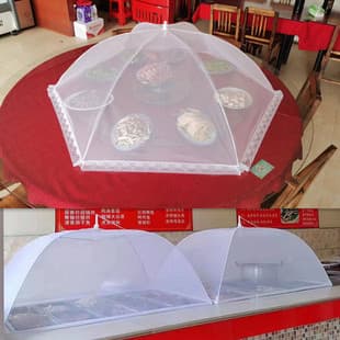 Table Food Cover Kitchen Foldable Table Cover New Dust-Proof Fly-Proof Leftover Food Mesh Cover