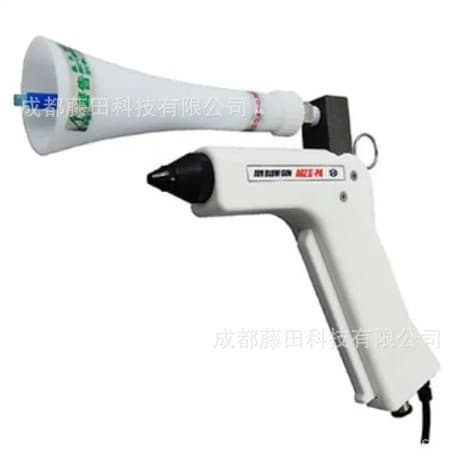 The Japanese Cissiti SSD ion gun AGZII-PA features high-frequency AC electrostatic elimination and a undulating nozzle for gentle operation.