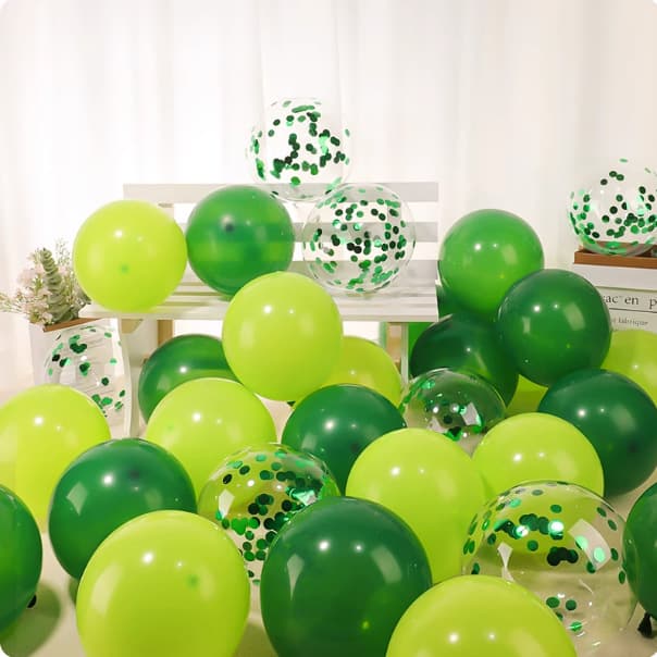 Teacher's Day Green Forest Balloon Premium Thickened Macaron Back-to-School Event Children's Birthday Scene Decoration