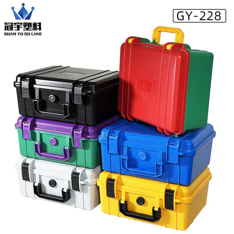 Multifunctional Tool Storage Box, Plastic PP Packaging Box, Portable Sealed Waterproof Safety Instrument Box with Sponge