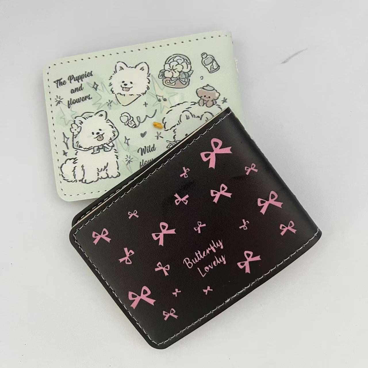 Wholesale Supply Ins Leather-style Bow, Dog-shaped Driver's License Holder, License Organizer Pouch