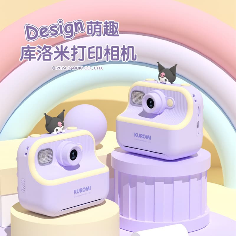Kuromi Instant Print Camera for Kids, High-Definition Children's Camera