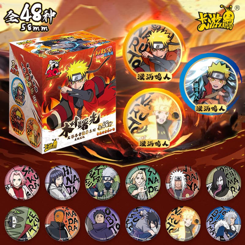 Kayou Naruto Konoha Dawn Badge Series Uzumaki Naruto Official Toy Merchandise Boy Pin Badge