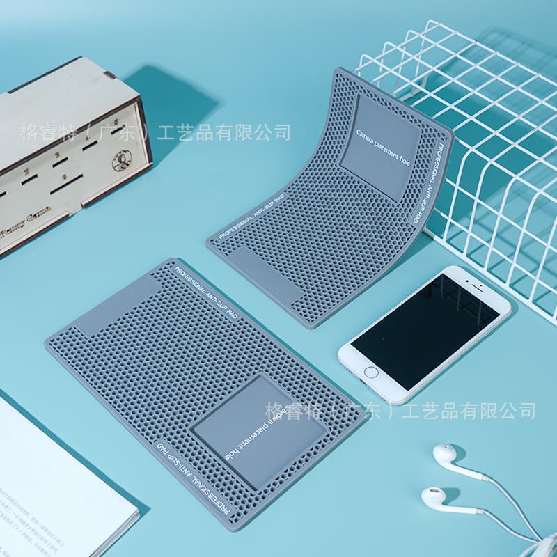 In-Stock Phone Screen Protector Anti-Slip Mat, Hollow for Tempered Glass and Hydrogel Films, Size 22*13*0.5cm