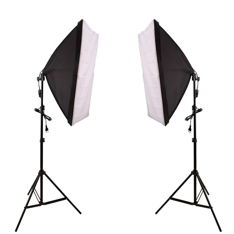 Photographic equipment live broadcast fill light umbrella-shaped quick-installation simple single lamp head soft light box studio soft light box bracket