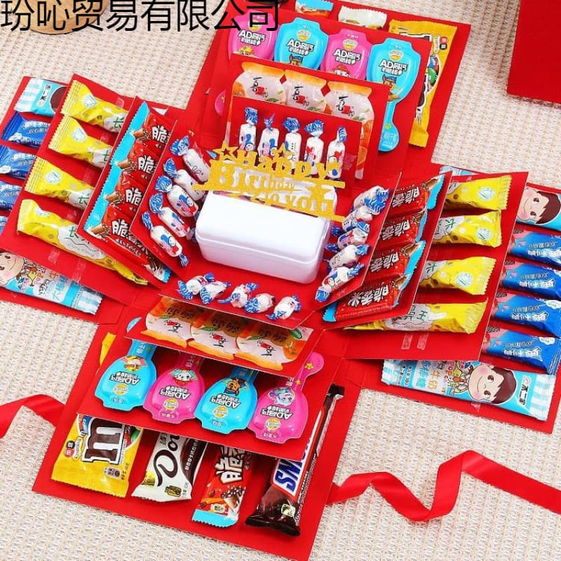 Birthday Gift Box, Viral Explosion Surprise Box, Happy Ritual Box for Kids, Boys, and Girls