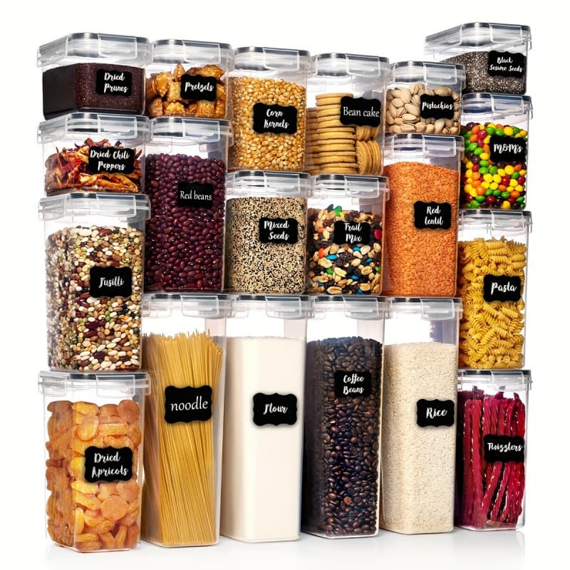 2026 New Cross-Border 6/7/10/12/24/30 Sealed Food Storage Container Set (Cross-Border