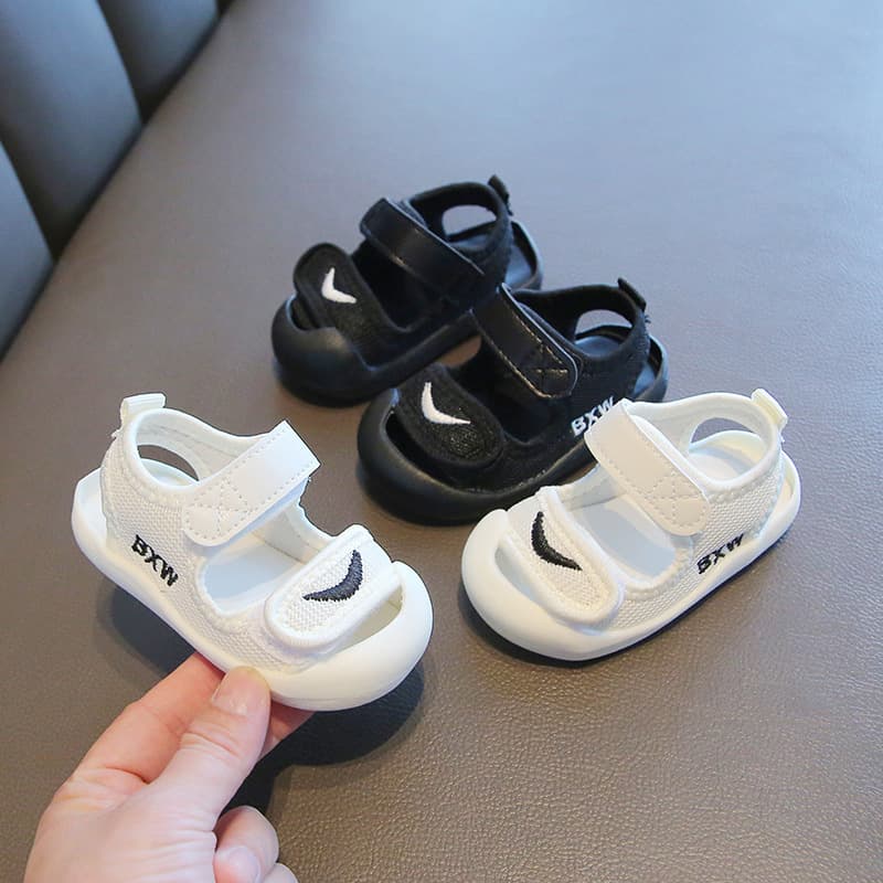 Summer Baby Walking Shoes Sandals for Infant Girls Boys Breathable Mesh Toe Cap Anti-Kick Toddler Shoes 0-3 Years