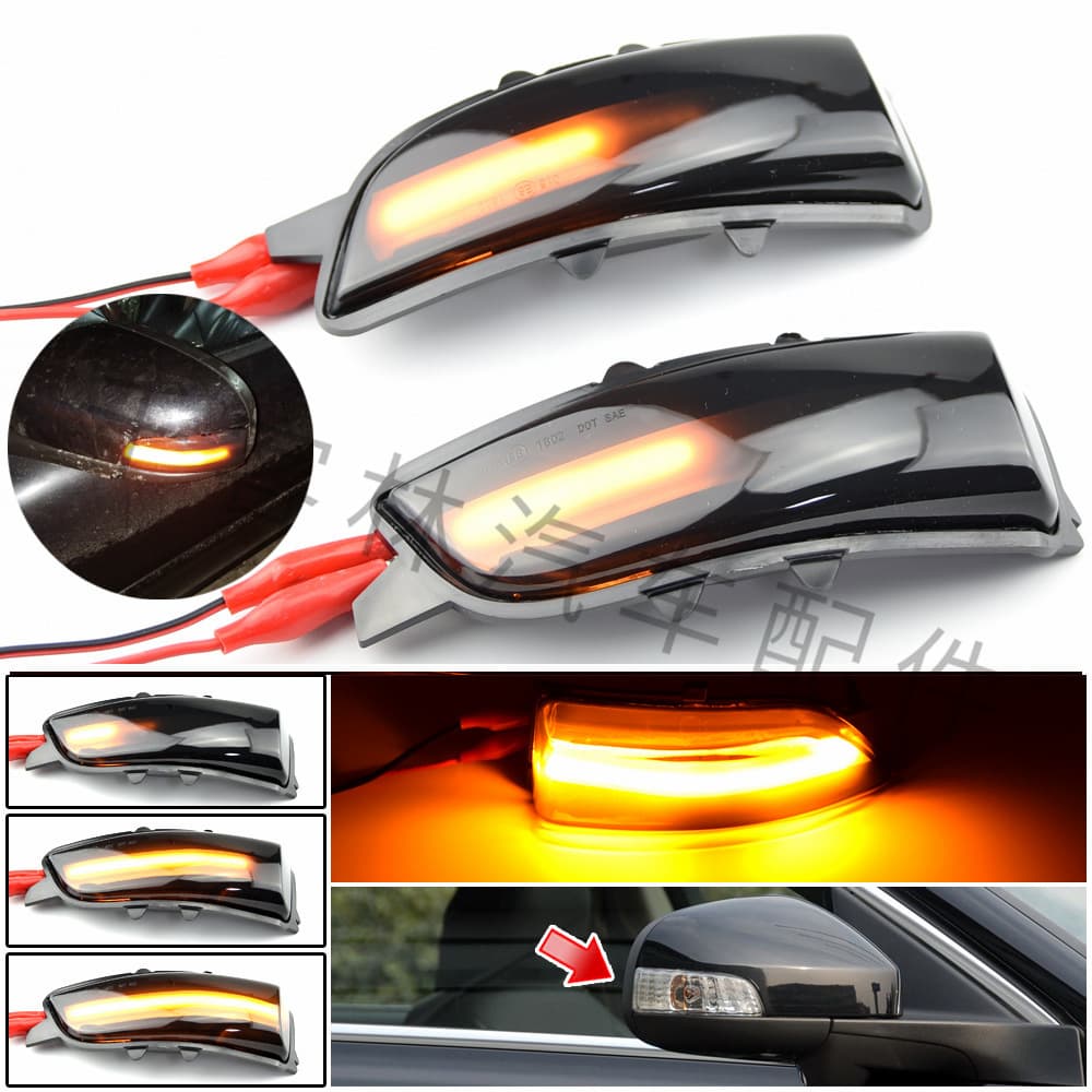 Suitable for Volvo S40 S60 S80 C30 V50 V70 Yellow Light Flowing Rearview Mirror Turn Signal Lamp