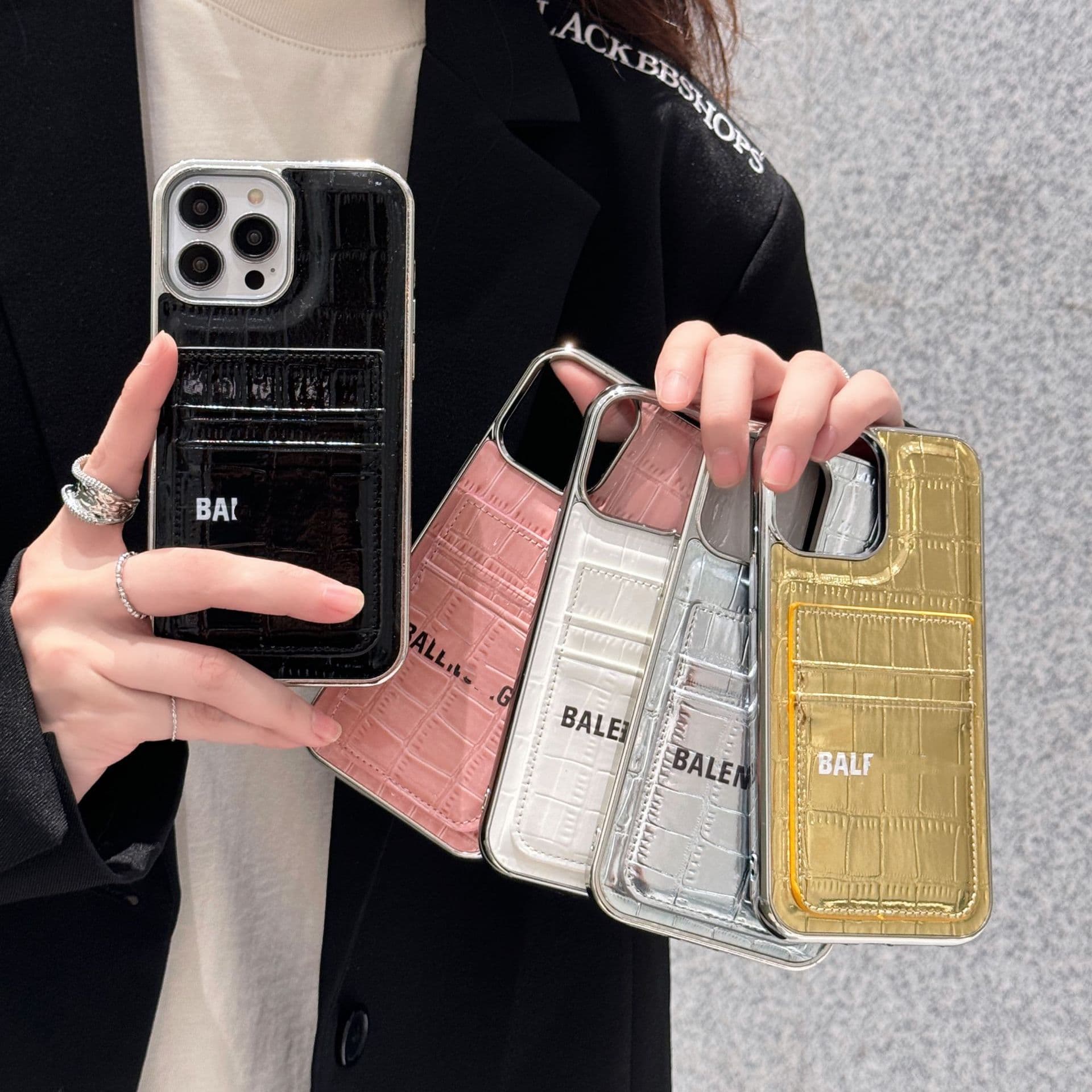 New electroplated Apple 17P mobile phone case suitable for 12 dual plug-in card protective cover 14 all-inclusive electroplated anti-fall shell