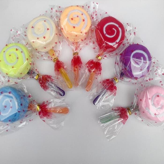 Creative Cake Towel for Corporate Events, Practical Small Gift, Wedding/Birthday Return Gift, Small Lollipop Towel for Valentine's Day
