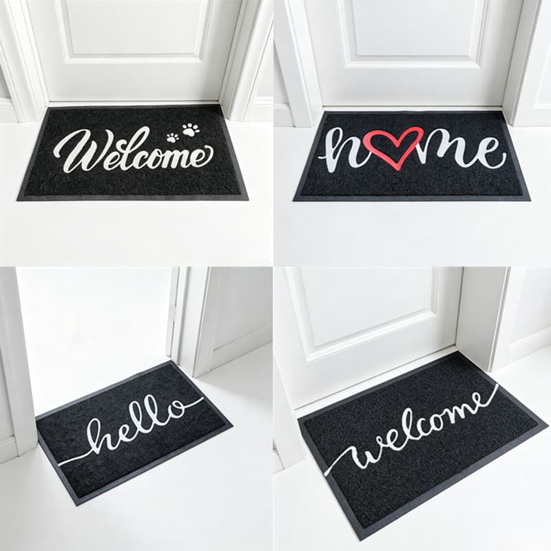 PVC Coil Entrance Door Mat, Non-Slip Outdoor Door Mat, Dirt-Removing Mat, Carpet