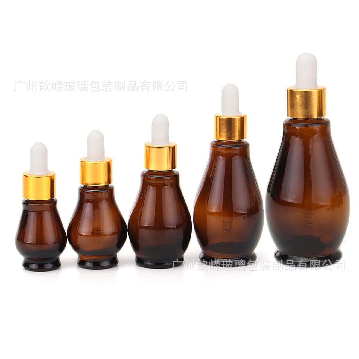 Brown Gourd Medicine Oil Bottle, 30ML Amber Massage Oil Bottle, Brown Hair Oil Glass Bottle, Repair Oil Bottle 100ML